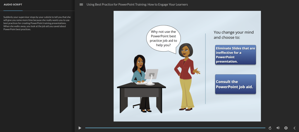 Image of screen from artifact